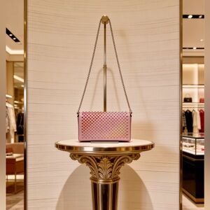 Excellent Condition- Christian Louboutin Paloma Spike Studs Leather WOC